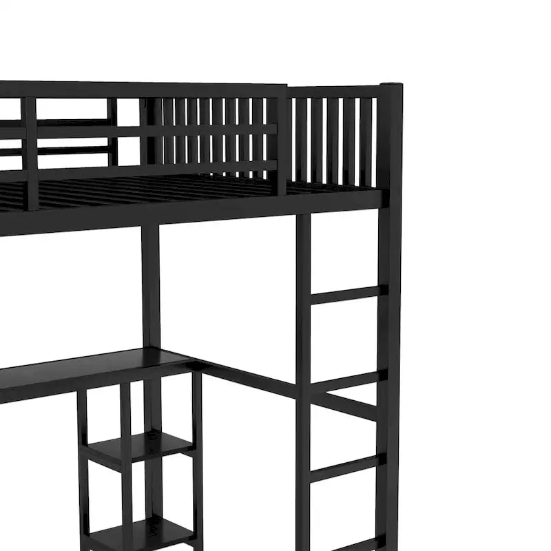 Doppelbettgestell (Extralang) mit integriertem Kleiderschrank