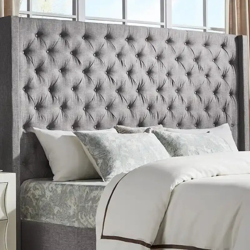 Naples Button-Tufted Wingback-Kopfteil ohne Bettgestell von iNSPIRE Q Artisan