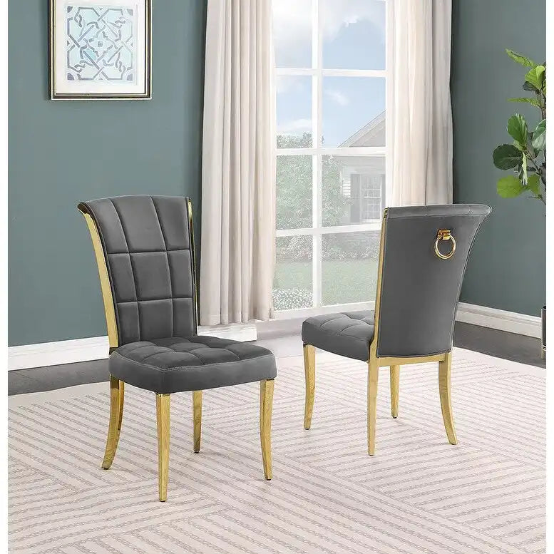 Beste Qualität Möbel D325-SC324-7 5-teiliges rundes Esszimmer-Set