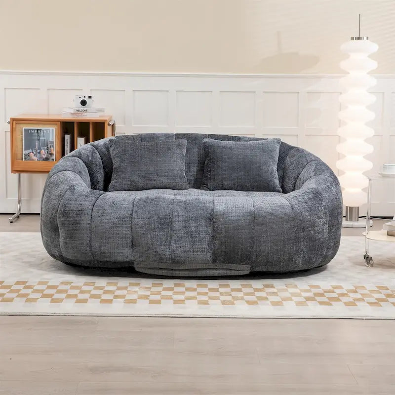 Chenille-Sitzsack – Faules Sofa