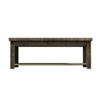 48-Inch Rustic Coffee Table – Barnwood, Knotty Alder Wood, 1 Lower Shelf