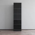 Wardrobe Armoire – Black / Grey / White, Glass Front, Matte Body, Contemporary Style