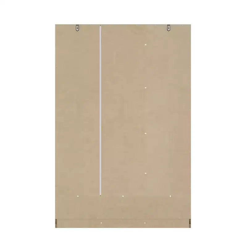 Famapy Rattan Kleiderschrank mit 3 Schubladen, 3 atmungsaktiven Rattan-Türen, Hochschrank im Bauernhausstil für das Schlafzimmer