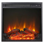 Rectangular TV Stand with Electric Fireplace – Black Grain / White / Charcoal Gray, Modern Style, Fits TVs up to 65 Inches