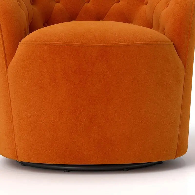 SEYNAR Moderner Samt-Polster-Drehstuhl, 360 Grad drehbar, mit Knopfheftung, 2er-Set