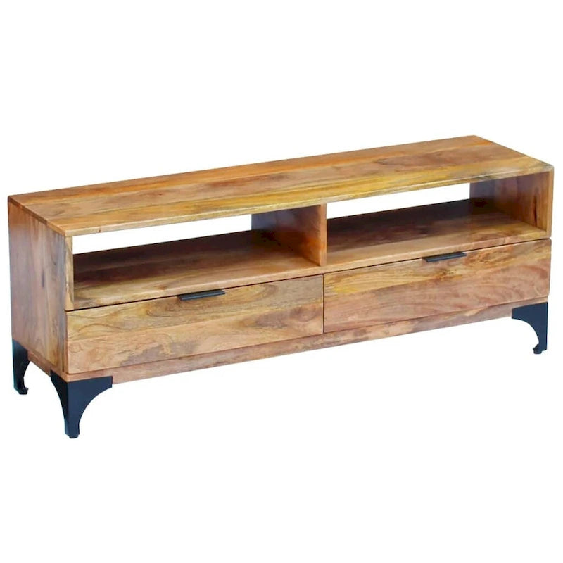 vidaXL TV Stand Mango Wood 47.2 x13.8 x17.7 
