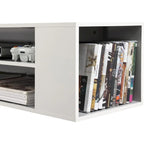 WAMPAT Floating TV Stand Shelf Wall Mounted Entertainment Center Floating Cabinet Media Hutch Under TV, 39 Inch