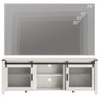 3-Sided Glass Electric Fireplace Insert – Gray & Blue Light / Black, Freestanding or Insert, 18 or 36 Inch