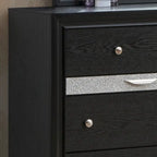 9-Drawer Bedroom Dresser – Charcoal Grey / Black / White, Wood-Look Finish, Felt-Lined Accessory Drawer