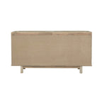6-Drawer Dresser – Beige, Solid Acacia Wood, Velvet-Lined Top Drawers, Metal Glides