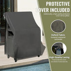 Outdoor Kitchen Storage Island – Grey, Powder-Coated Aluminum, Food-Safe Countertop, Modular Design