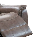 Manual Recliner Chair – Brown, Contemporary Style, Pillow Top Arms, Seats 1