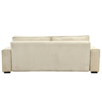 Pull-Out Sofa Bed with Storage – Light Green / Beige, Modern Style, Sinuous Spring, Seats 2