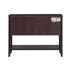 Vintage Console Table – White / Dark Blue / Lime White / Espresso, 4 Drawers, 2 Cabinets, Retro Style