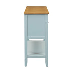 Vintage Console Table – White / Dark Blue / Lime White / Espresso, 4 Drawers, 2 Cabinets, Retro Style