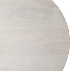 Square Mango Wood End Table – White, Modern Style, Wood Top