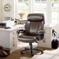 High Back Ergonomic Office Chair – Classic Brown / Classic Black / Diamond Black / Diamond Brown, S-Curve Lumbar, 400 lb Capacity, Seats 1