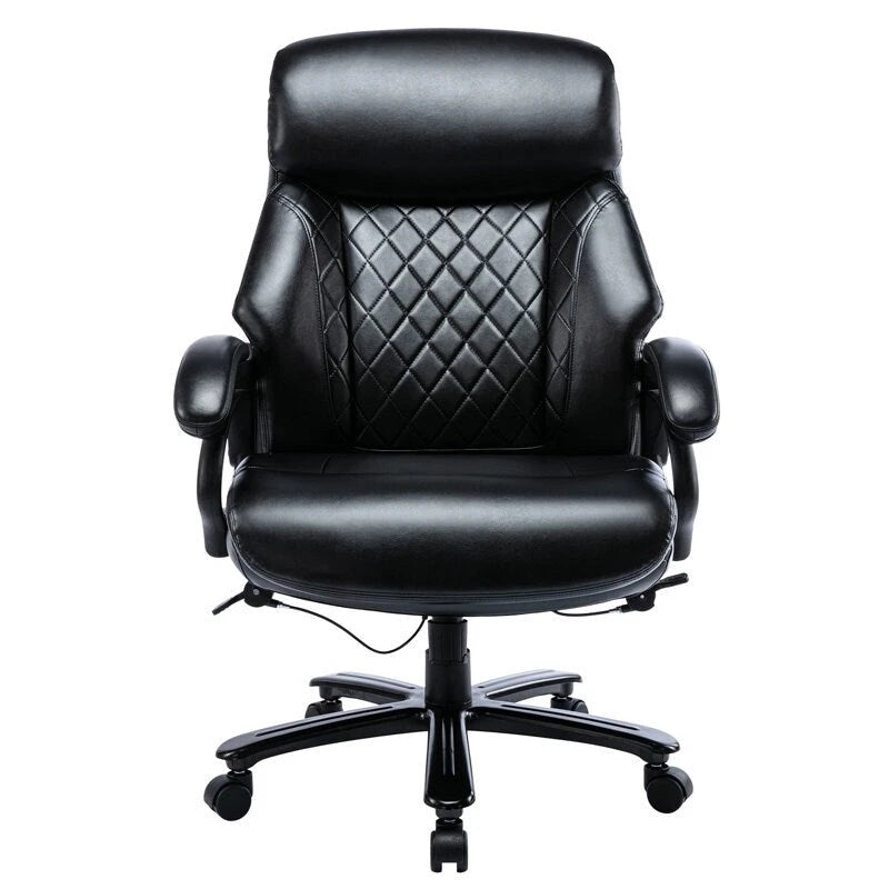 High Back Ergonomic Office Chair – Classic Brown / Classic Black / Diamond Black / Diamond Brown, S-Curve Lumbar, 400 lb Capacity, Seats 1