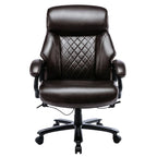 High Back Ergonomic Office Chair – Classic Brown / Classic Black / Diamond Black / Diamond Brown, S-Curve Lumbar, 400 lb Capacity, Seats 1