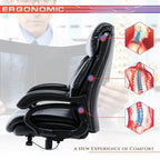 High Back Ergonomic Office Chair – Classic Brown / Classic Black / Diamond Black / Diamond Brown, S-Curve Lumbar, 400 lb Capacity, Seats 1