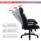 High Back Ergonomic Office Chair – Classic Brown / Classic Black / Diamond Black / Diamond Brown, S-Curve Lumbar, 400 lb Capacity, Seats 1