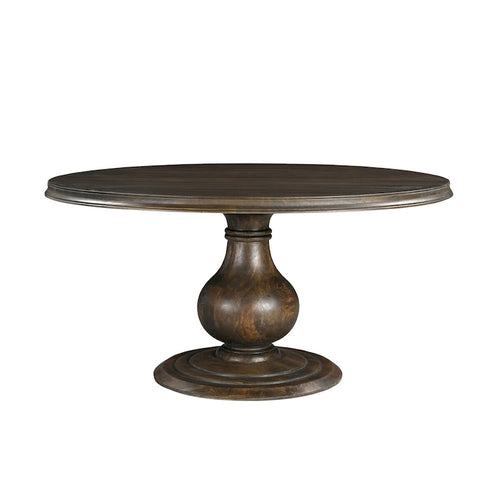 Willow 60  Round Solid Wood Pedestal Dining Table - Beige