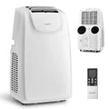 Costway 8000 BTU (11.500 BTU ASHRAE) Dual-Schlauch Tragbare Klimaanlage 3-in-1 Klimagerät mit Fernbedienung