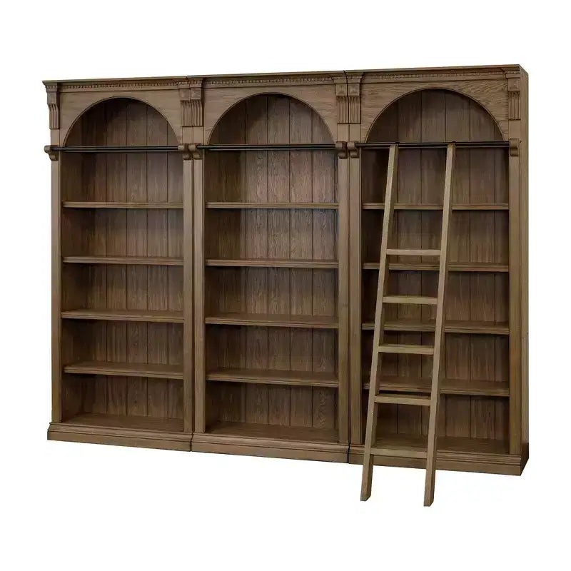 94 traditionelle hohe Bücherwand, Stratton Collection Braun - Martin Furniture
