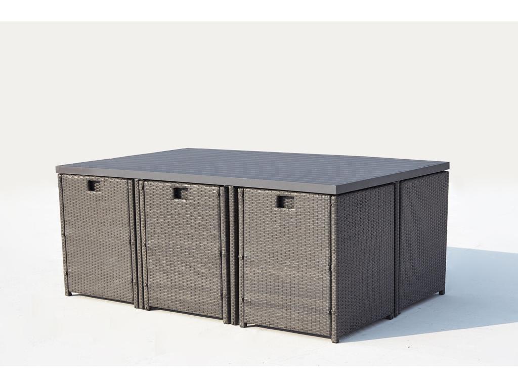 Einbau-Gartenlounge – Grau