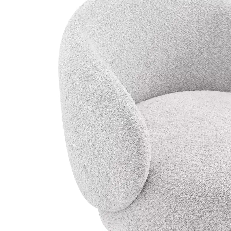 Spruce&Spring Gepolsterter Drehbarer Akzent-Sessel mit Holzfuß