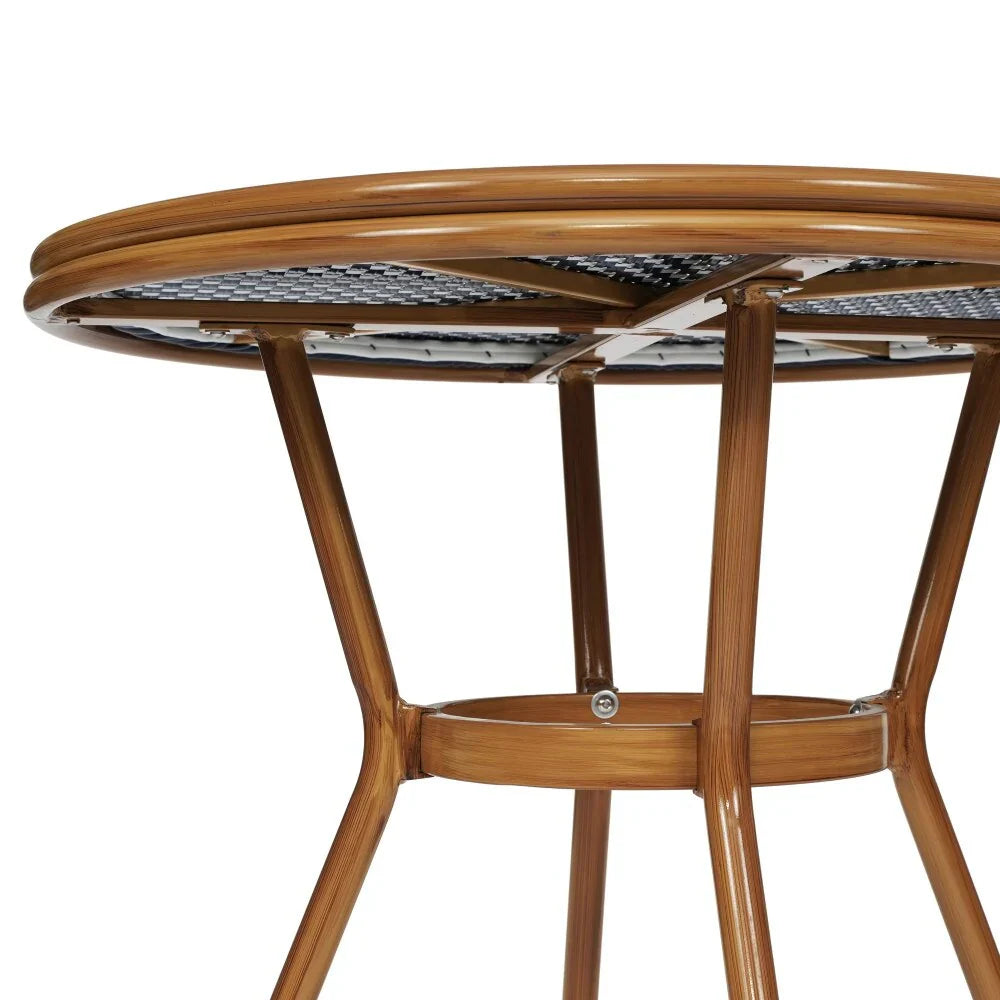 Gewerbliches Bistro-Set für Innen- und Außenbereiche mit Tisch und vier Stühlen