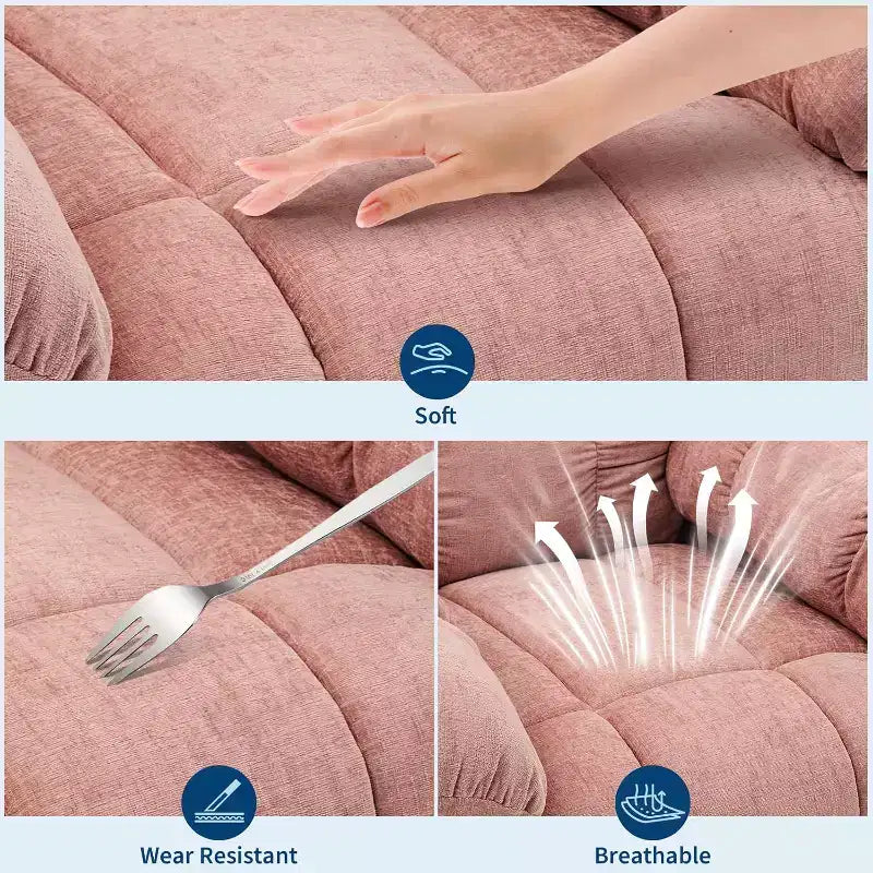 Massage-Liegesessel mit Heizfunktion – 360° drehbarer Schaukelstuhl, überdimensioniertes Einzelsitzer-Sofa mit Vibration, USB-Anschluss und Aufbewahrungstaschen für Wohnzimmer/Schlafzimmer