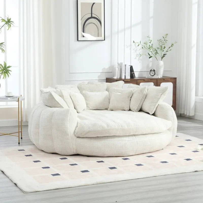 Bequemes Doppelschlafsofa, extra großes Schlafsofa mit Armlehnen
