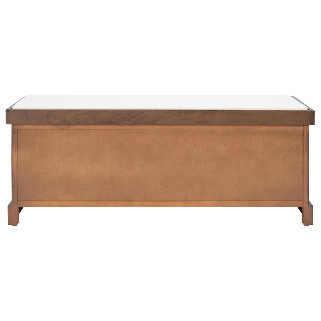 SAFAVIEH Fiorello 3-Schubladenbank mit Polsterung – 120 B x 38 T x 48 H cm – 120Bx38Tx48H