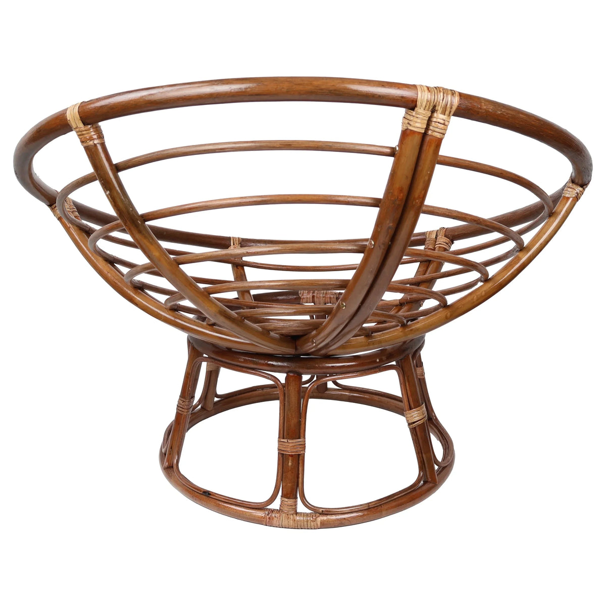 Bali 42-Zoll Rattan Papasan-Sessel mit Twill-Kissen