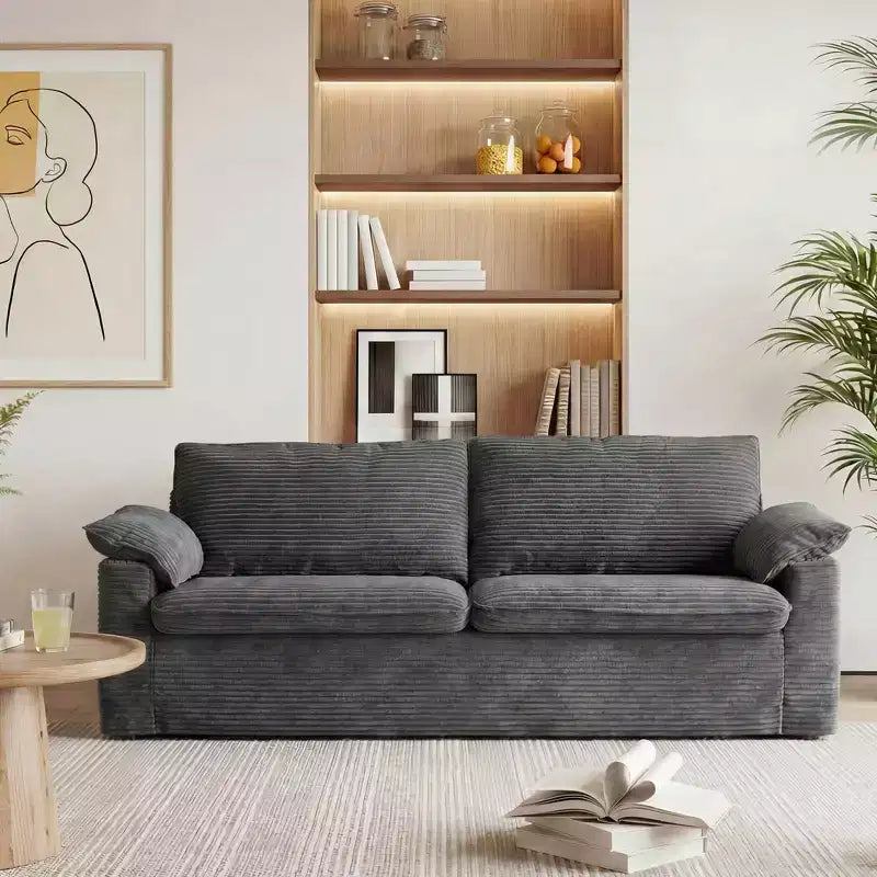 Dyonery 86 Cloud Loveseat Sofa, tiefer Sitz & breite Armlehnenkissen, stabiler Rahmen, atmungsaktives ergonomisches Design