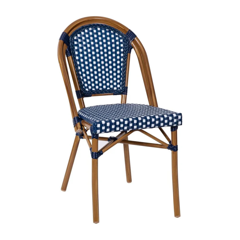 Gewerbliches Bistro-Set für Innen- und Außenbereiche mit Tisch und vier Stühlen