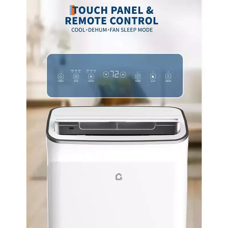 15.000 BTU mobile Klimaanlage, 3-in-1 tragbares Klimagerät mit Entfeuchter & Ventilator, Schlafmodus, Fernbedienung & LED-Panel, kühlt 850 Sq.Ft., leise