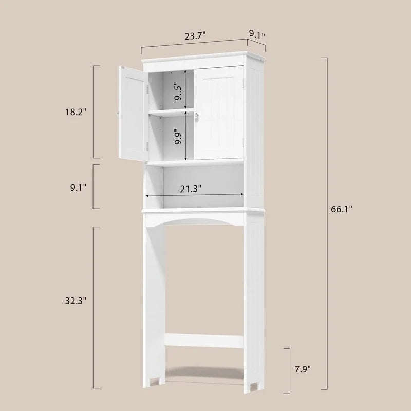 Badezimmerschrank, Toilettenschrank, Badezimmerregal über der Toilette, Toiletten-Raumsparer