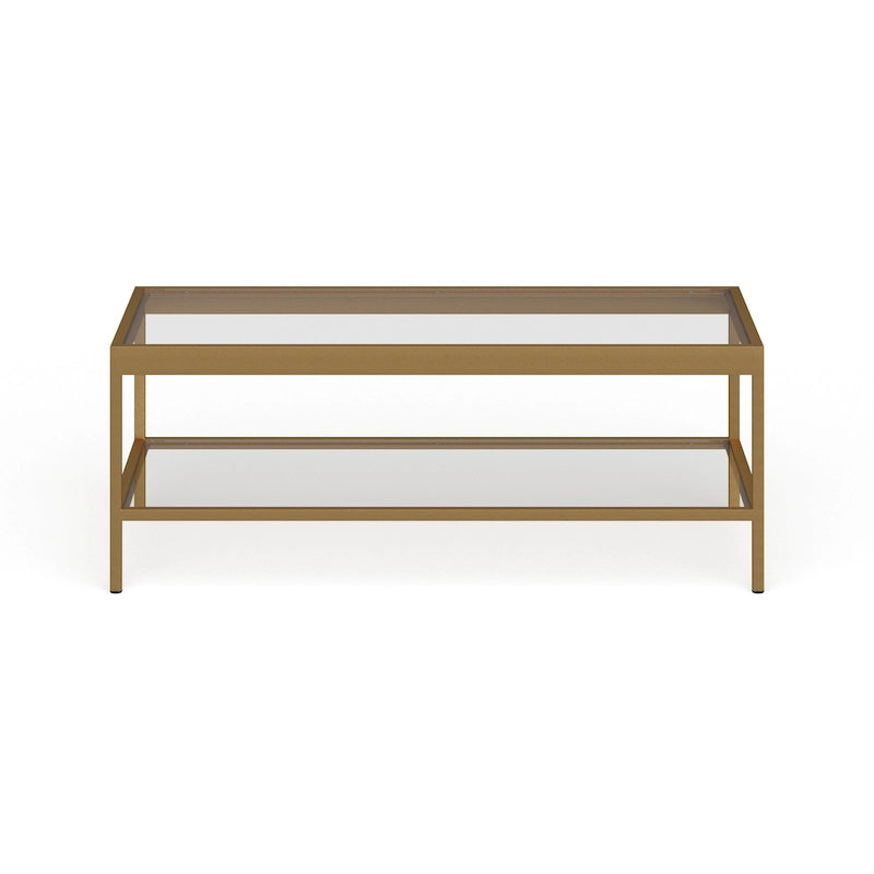 Alexis Couchtisch aus Metall und Glas