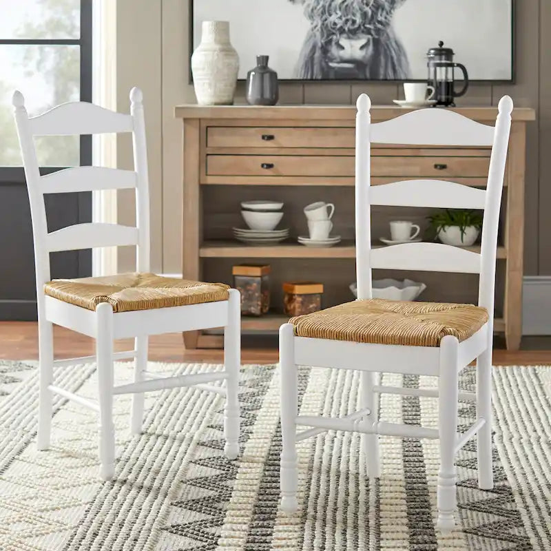 Simple Living Jessie Leiter-Rücken Esszimmerstuhl (2er-Set)