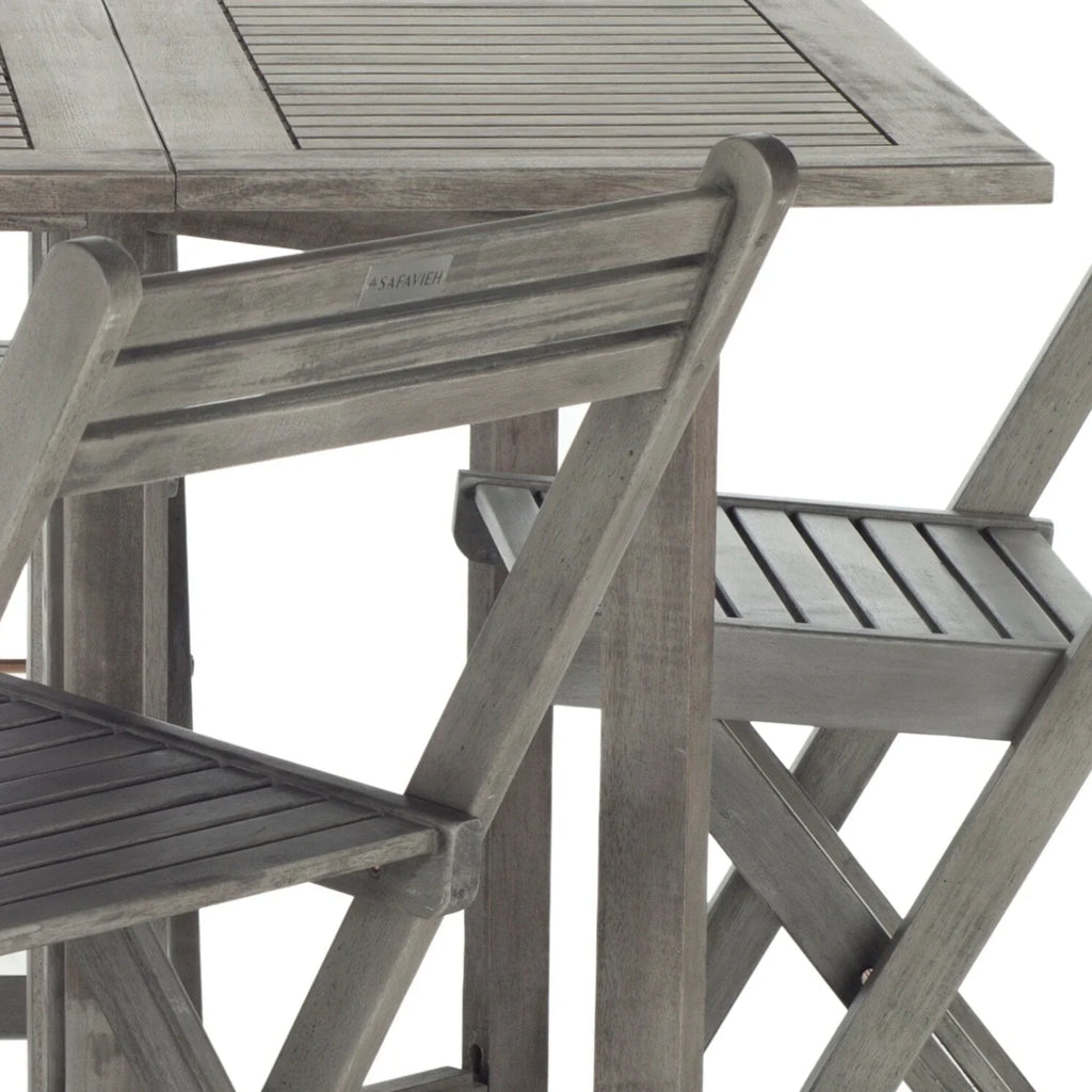 SAFAVIEH Outdoor Brandy 5-teiliges Outdoor-Esstisch-Set – 43Bx35Tx29H