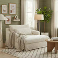 Polibi extra-tiefer Chenille-Schlafsofa-Sessel