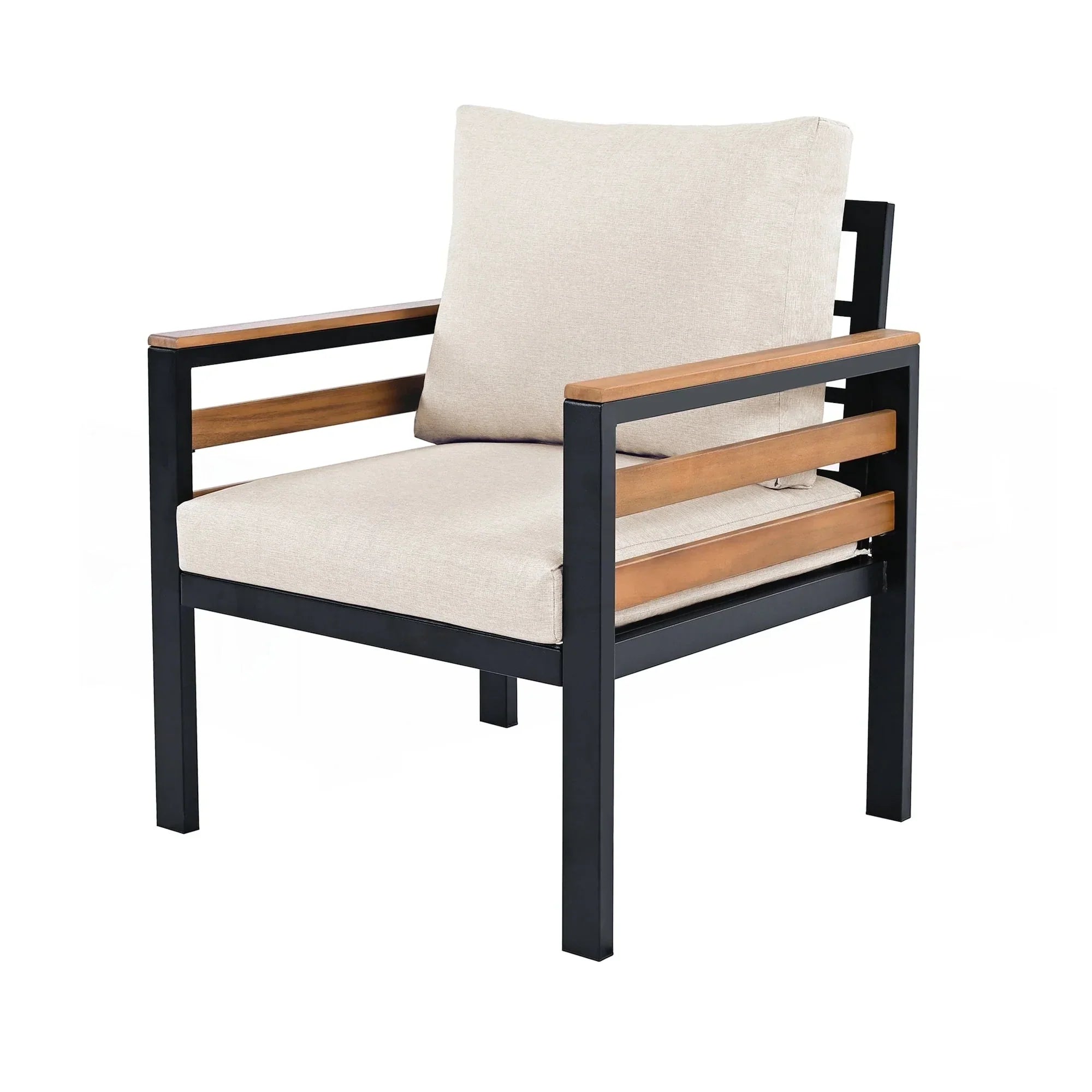 4-teiliges Outdoor-Gartenmöbel-Set mit Sofa