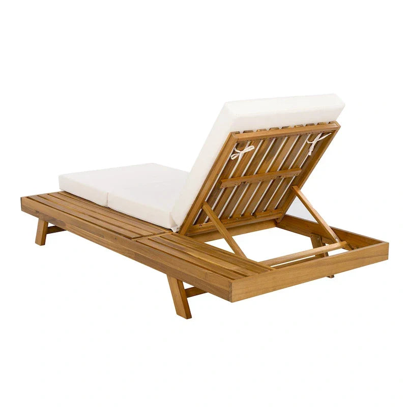 Christopher Knight Home - Michael Outdoor-Liegestuhl-Set aus Akazienholz, 2er-Pack