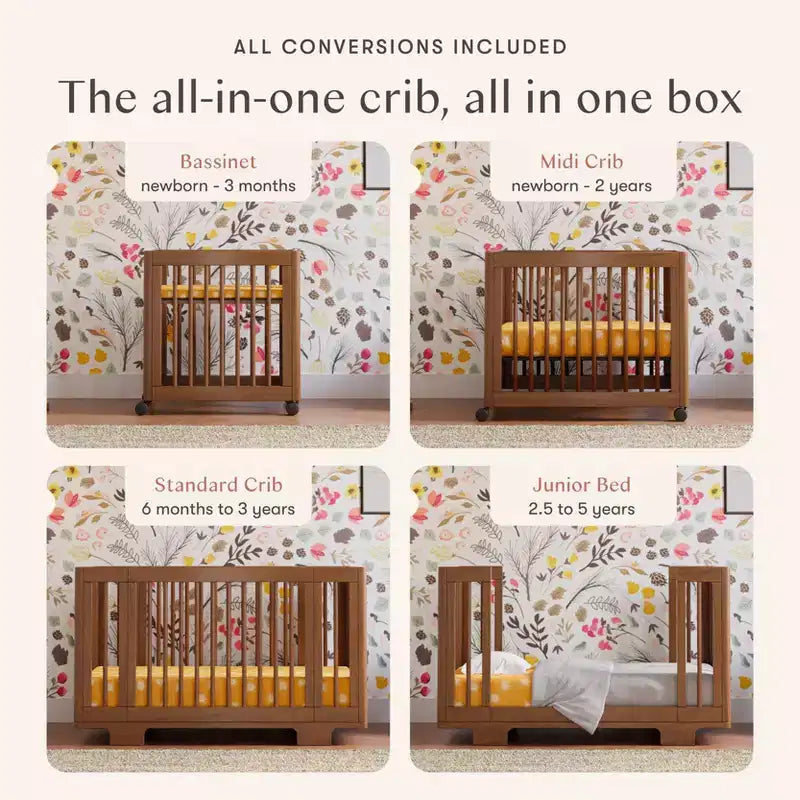 Babyletto Yuzu 8-in-1 umwandelbares Kinderbett mit All-Stages Umrüst-Kits