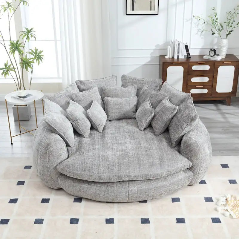 Bequemes Doppelschlafsofa, extra großes Schlafsofa mit Armlehnen