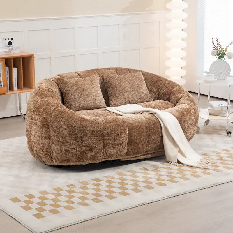 GDFStudio - Laurel Chenille 2-Sitzer Sofa mit hoher Dichte und übergroßem Komfort