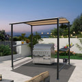 Outdoor-Grillpavillon mit Stahlrahmen, 1,5 m x 2,4 m