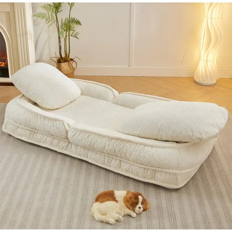 Faules Sofabett, 5-fach verstellbar, Sitzen, Schlafen, Zusammenklappen, geeignet für Schlafzimmer, Wohnzimmer